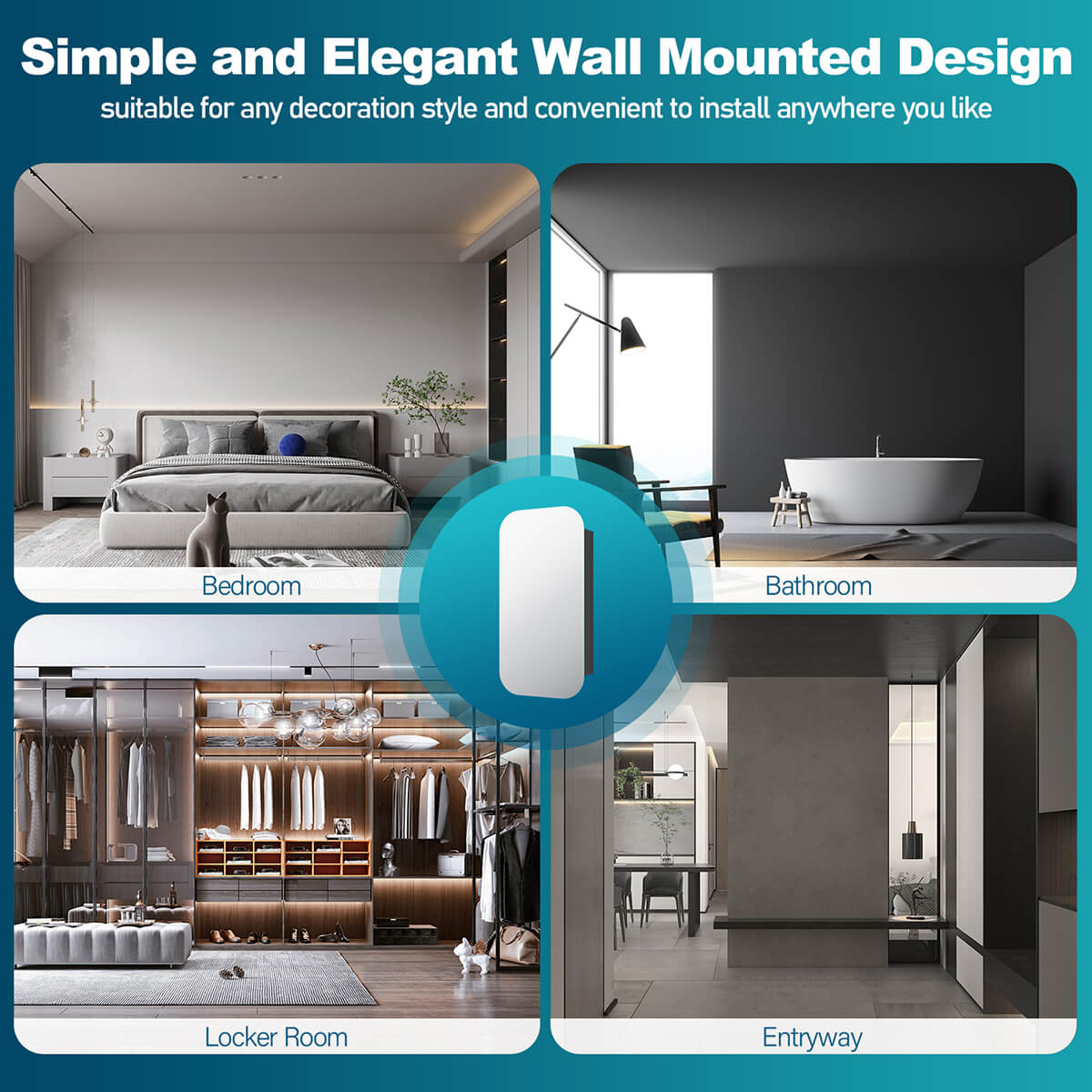 Rectangle Mirror Cabinet Medicine Shaving Bathroom Wall Hung/In-wall 450x900mm Black - Elegant Showers AU
