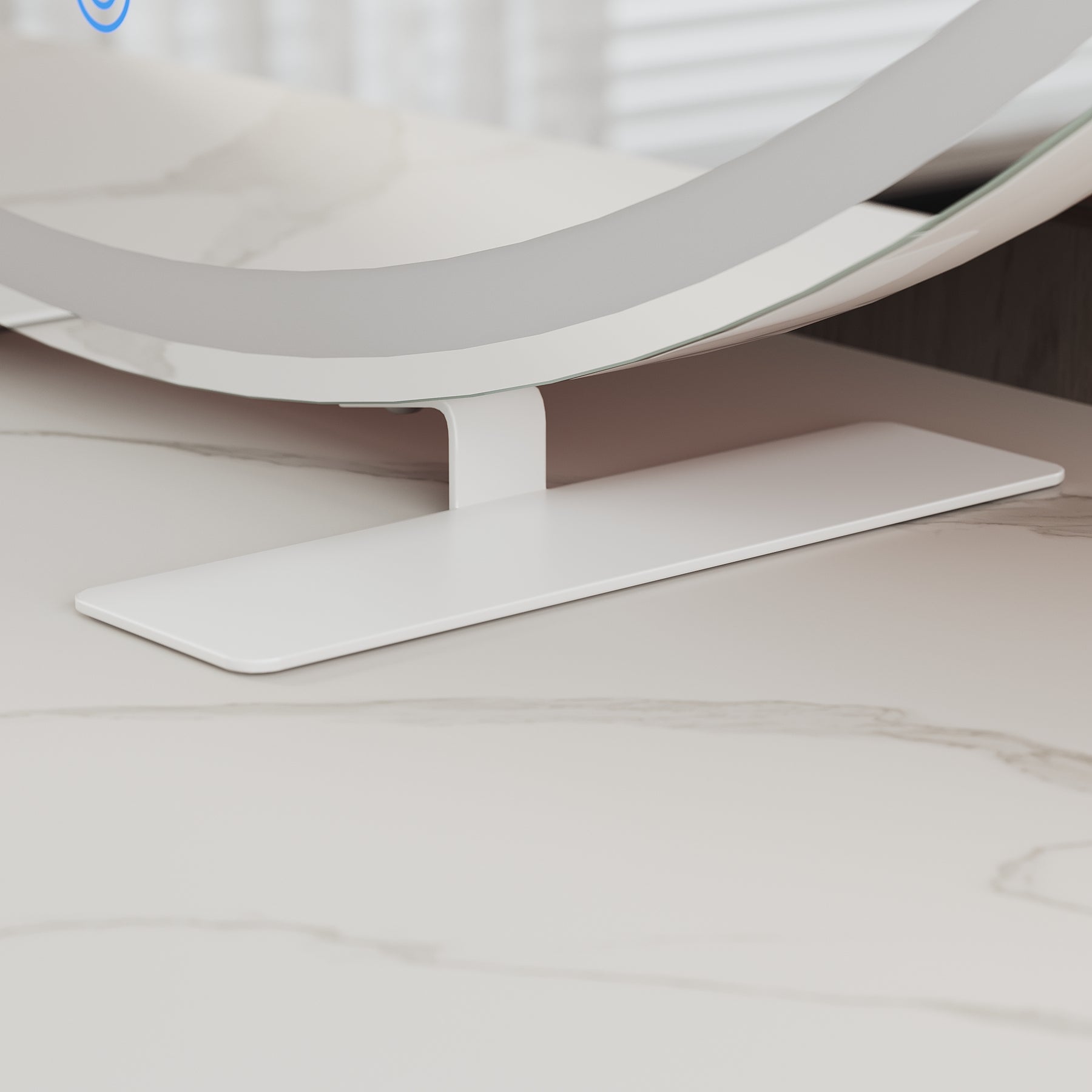 Round LED Vanity Mirror 800x800x30mm Wall Mount Or Tabletop Mirror with 3 Color Modes