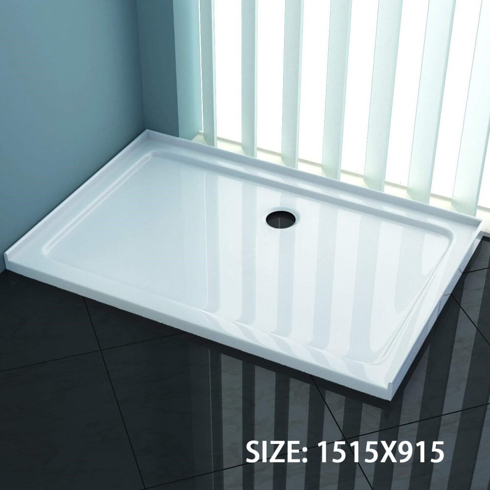 ELEGANT SHOWERS Rectangular Square Shower Screen Base Acrylic Various Sizes - Elegantshowers