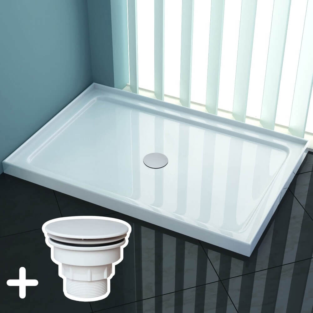 ELEGANT SHOWERS Rectangular Square Shower Screen Base Acrylic Various Sizes - Elegantshowers