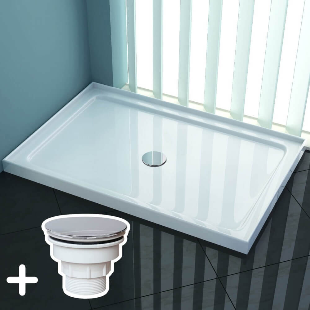 ELEGANT SHOWERS Rectangular Square Shower Screen Base Acrylic Various Sizes - Elegantshowers
