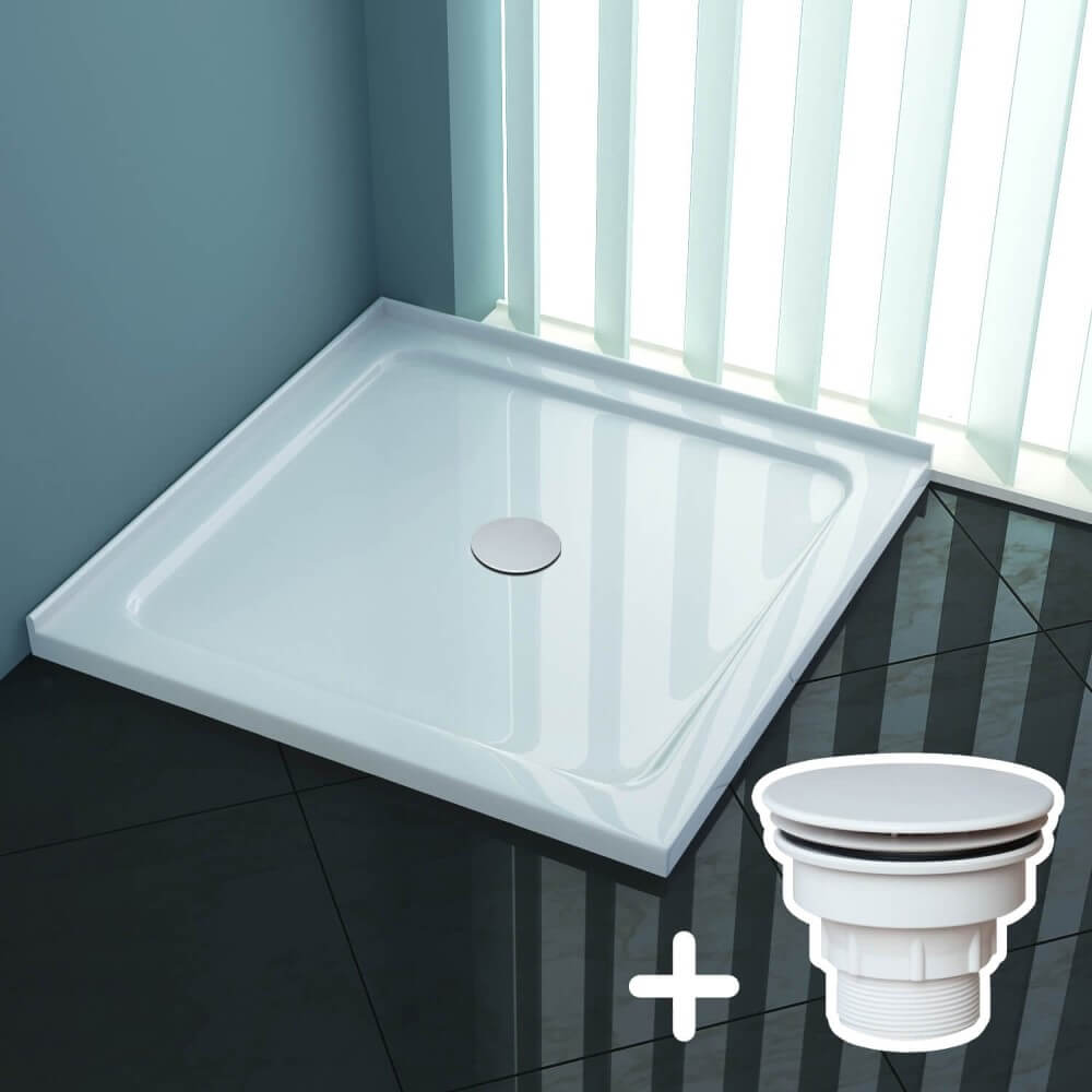 ELEGANT SHOWERS Rectangular Square Shower Screen Base Acrylic Various Sizes - Elegantshowers