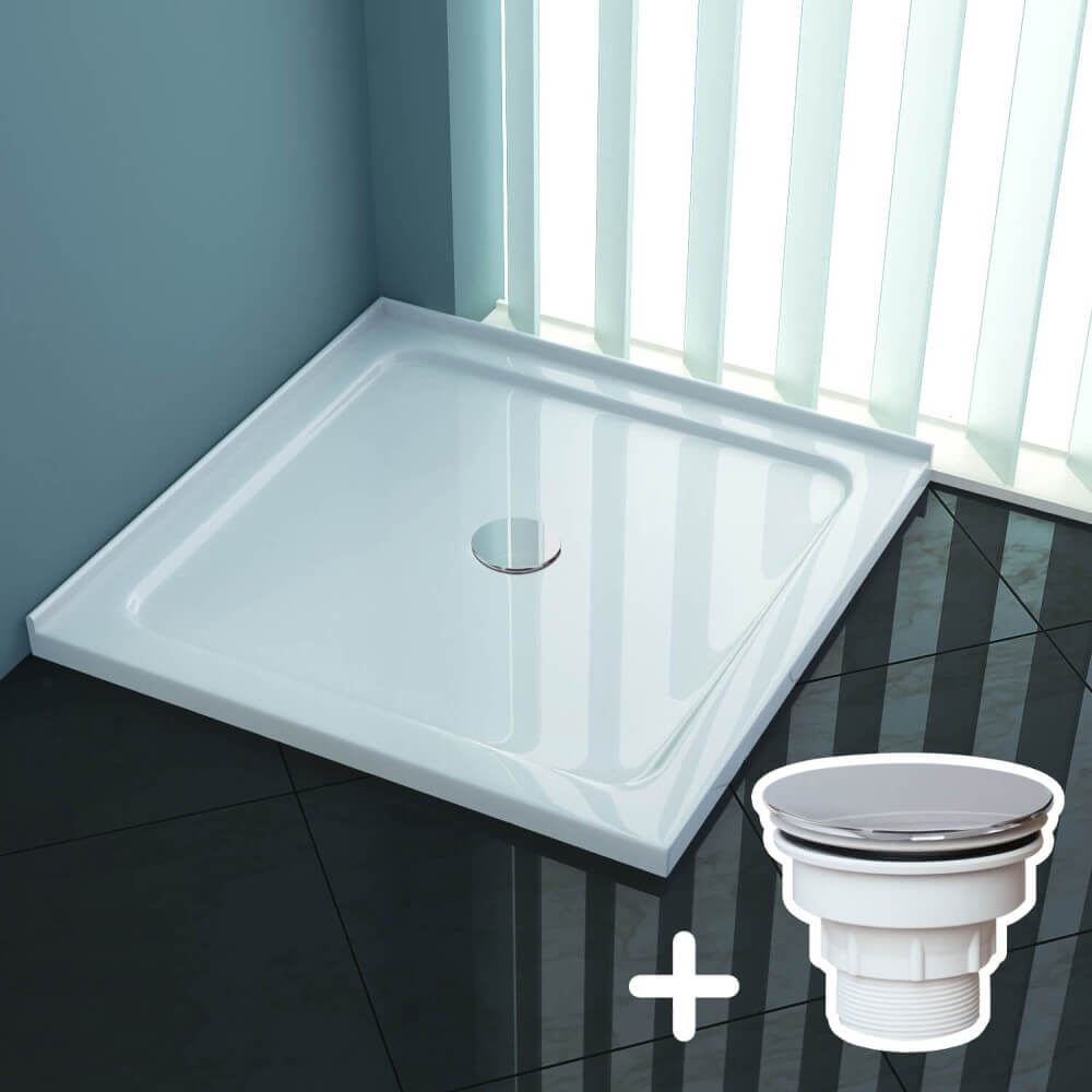 ELEGANT SHOWERS Rectangular Square Shower Screen Base Acrylic Various Sizes - Elegantshowers
