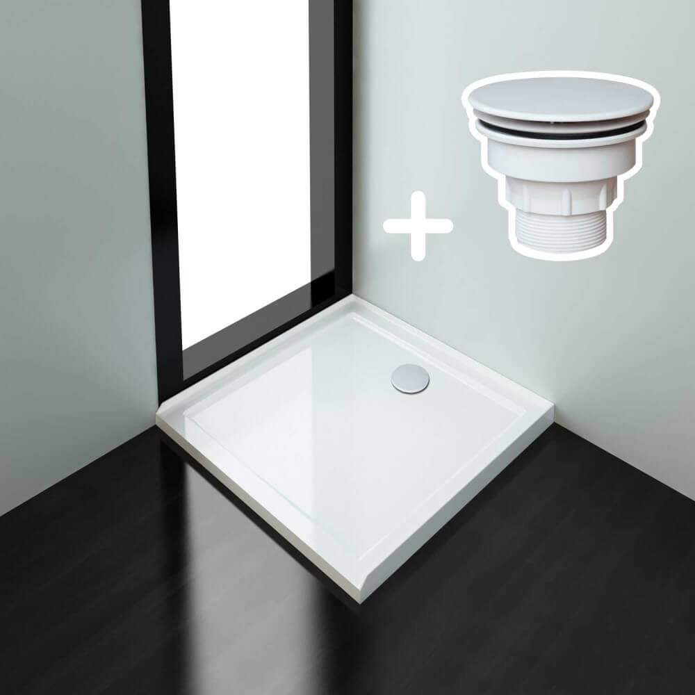 ELEGANT SHOWERS Rectangular Square Shower Screen Base Acrylic Various Sizes - Elegantshowers