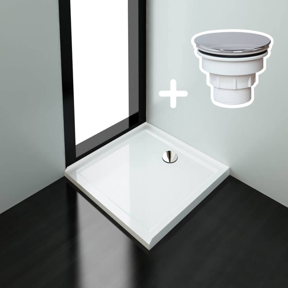 ELEGANT SHOWERS Rectangular Square Shower Screen Base Acrylic Various Sizes - Elegantshowers