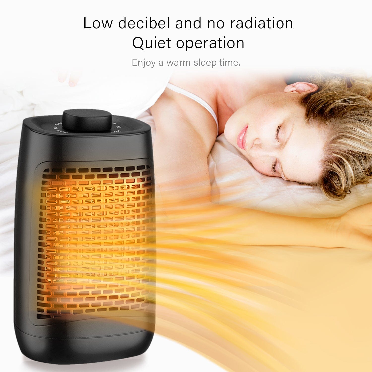 Mini Electric Fan Heater Home Radiator Thermostability PTC Ceramic 4.5-1200W - Elegantshowers