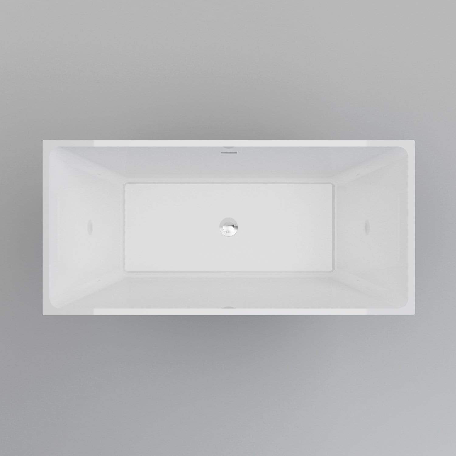 ELEGANT SHOWERS Bathroom Square Free Standing Bath Tub Acrylic-1500/1700x800x600mm - Elegantshowers