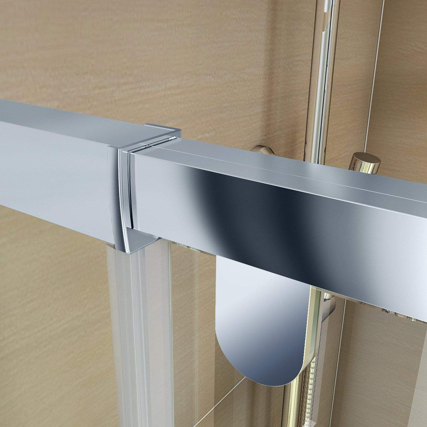 ELEGANT SHOWERS Semi-Frameless Shower Screen Pivot Door Track- Elegantshowers