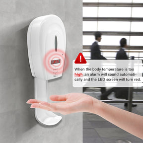 Soap/Alcohol Sanitizer Dispenser,Temperature display screen,Temperature measurement,Automatic Quick Spary,Alarm Warning - Elegantshowers