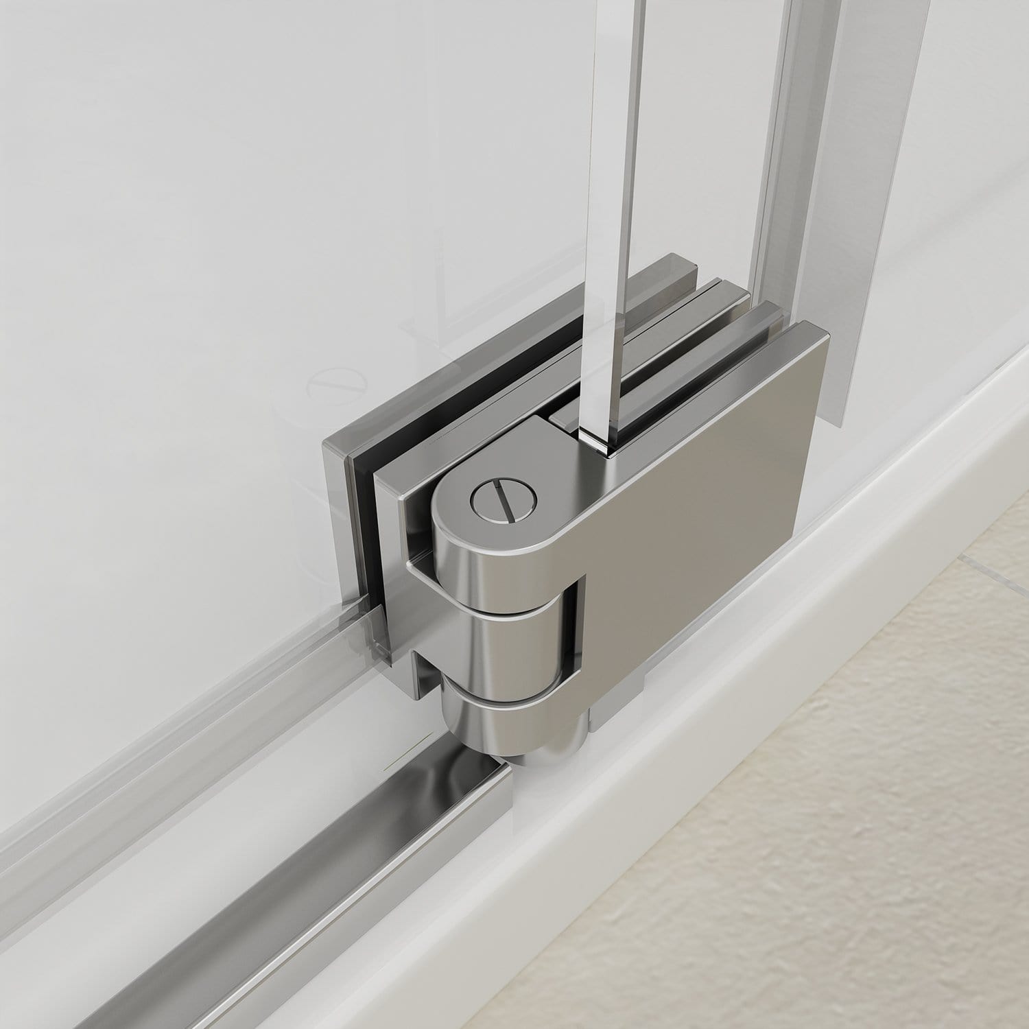 Fully Frameless Shower Screen Pivot Door Hardware- Elegantshowers
