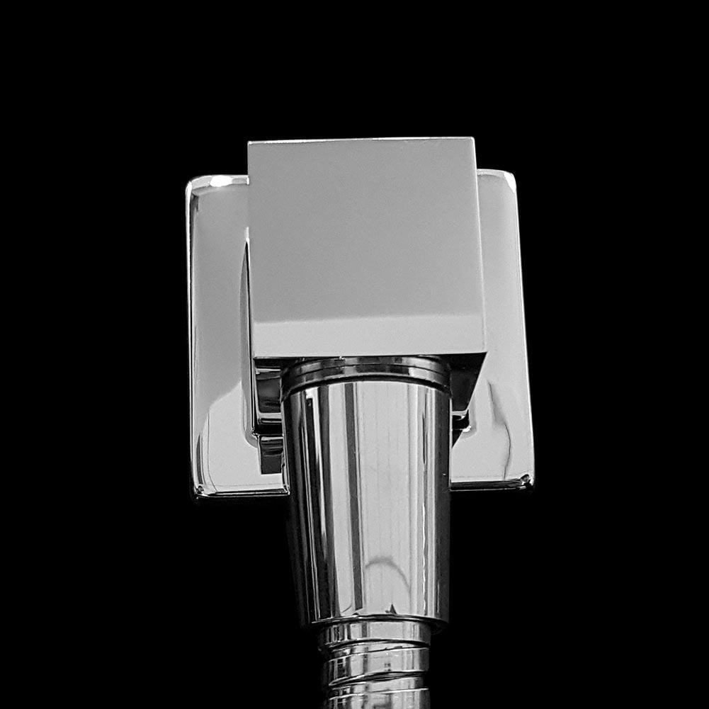 ELEGANT SHOWERS Square Hand Held Shower Head Spray Sliding Rail Set - Elegantshowers