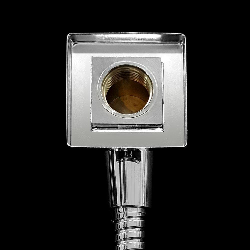 ELEGANT SHOWERS Square Hand Held Shower Head Spray Sliding Rail Set - Elegantshowers