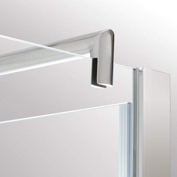 ELEGANT SHOWERS Frameless Pivot Shower Door 180 Swing Support Bar- Elegantshowers