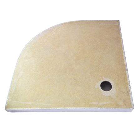 ELEGANT SHOWERS Light Weight Urethane-marble Curved Shower Base-900x1000mm - Elegantshowers