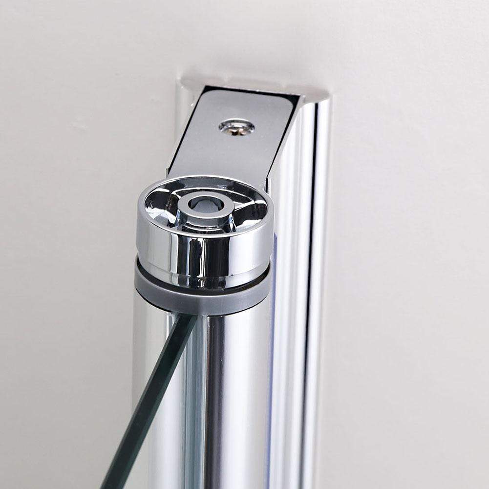 ELEGANT SHOWERS Frameless Pivot Shower Door 180 Swing Pivot Brass- Elegantshowers