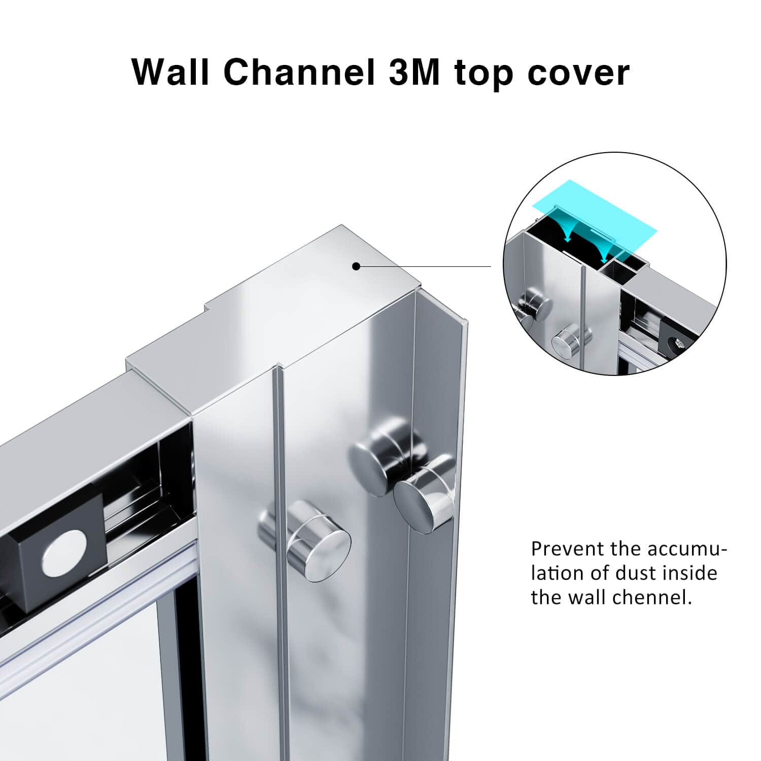 ELEGANT SHOWERS Sliver Frame Sliding Shower Door - Elegantshowers