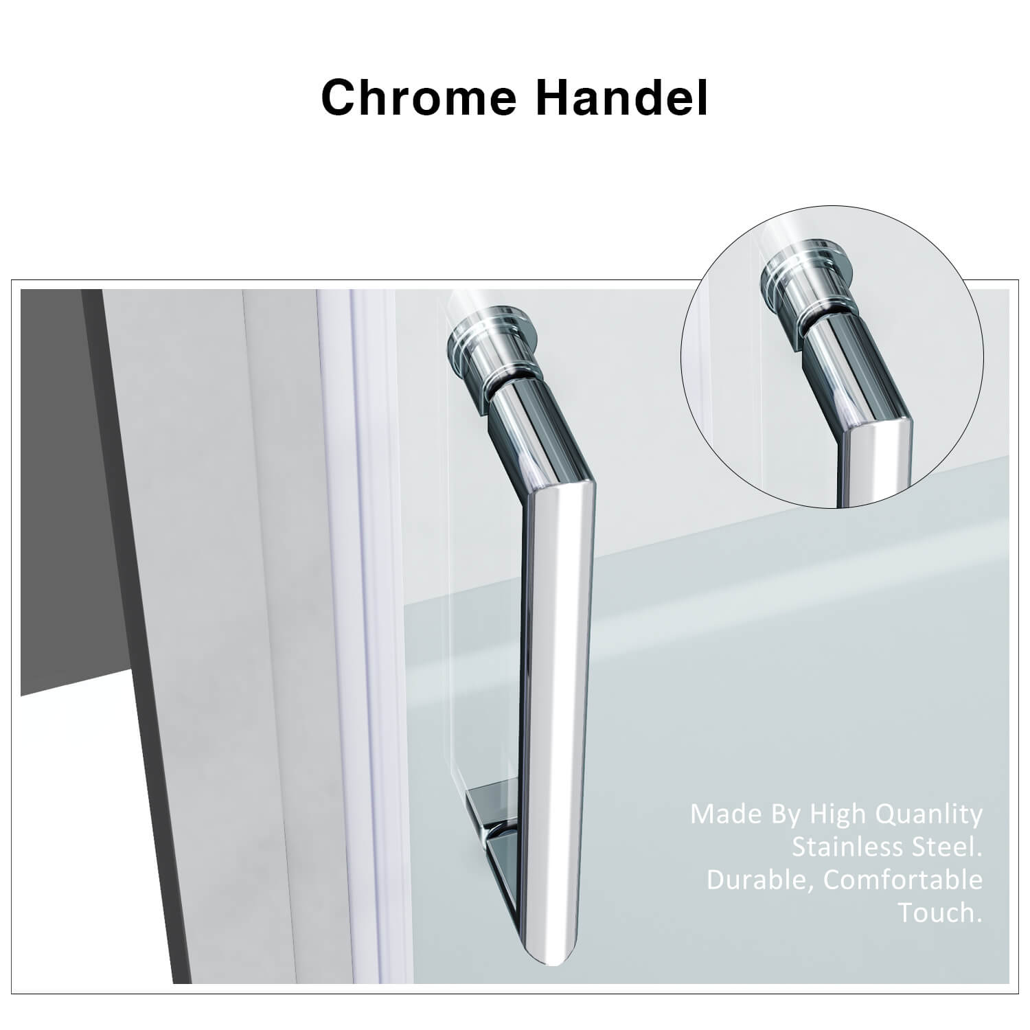 ELEGANT SHOWERS Sliver Frame Sliding Shower Door - Elegantshowers