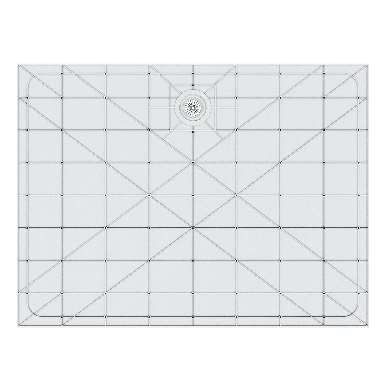 ELEGANT Rectangle Durable SMC Shower Base White with Waste and Drain Plugs - Elegantshowers