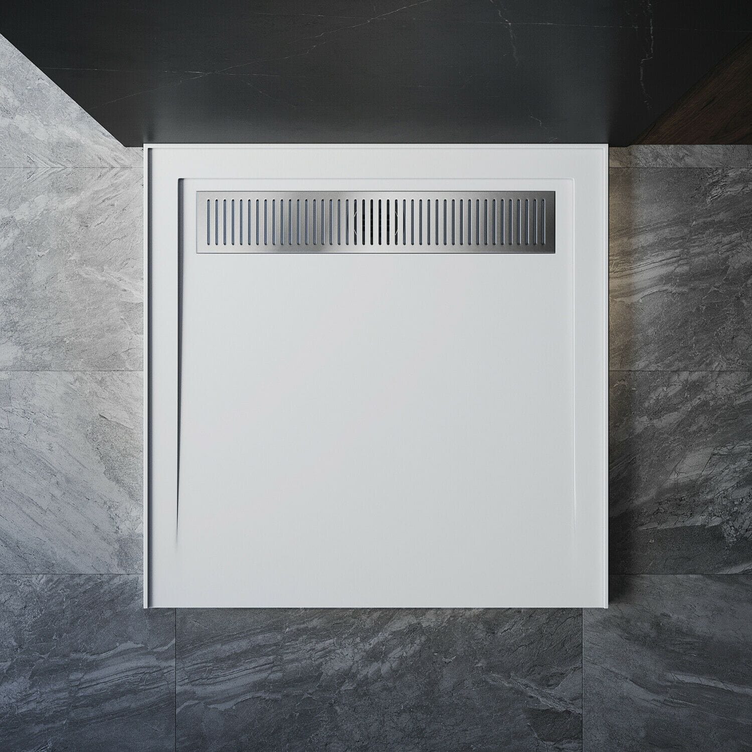 ELEGANT Rectangle Durable SMC Shower Base White with Waste and Drain Plugs - Elegantshowers