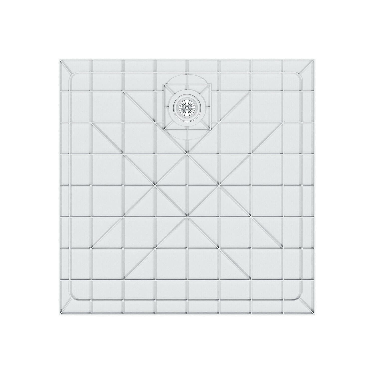 ELEGANT Rectangle Durable SMC Shower Base White with Waste and Drain Plugs - Elegantshowers