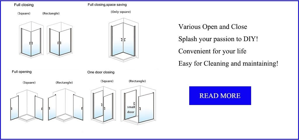 Elegant Showers frameless Pivot doors
