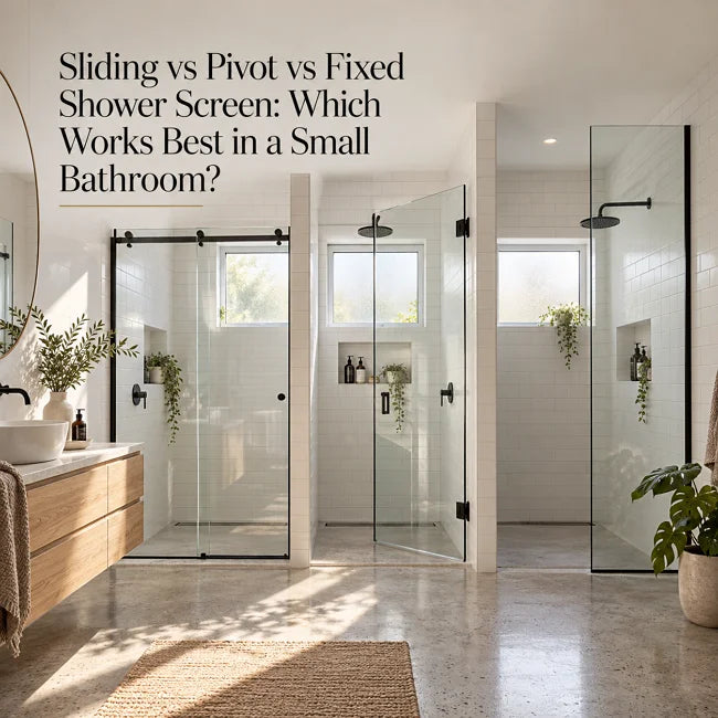 Sliding vs Pivot vs Fixed Shower Screen: Which Works Best in a Small Bathroom?
