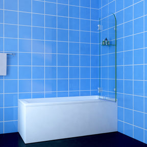 ELEGANT SHOWERS Over Bath Shower Screen Swing Glass