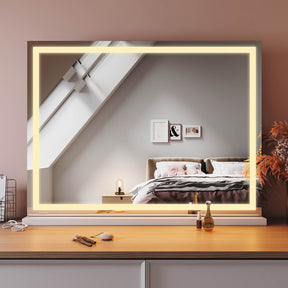 800x550mm Hollywood Vanity Makeup Mirror with 3 Color Light - Elegantshowers
