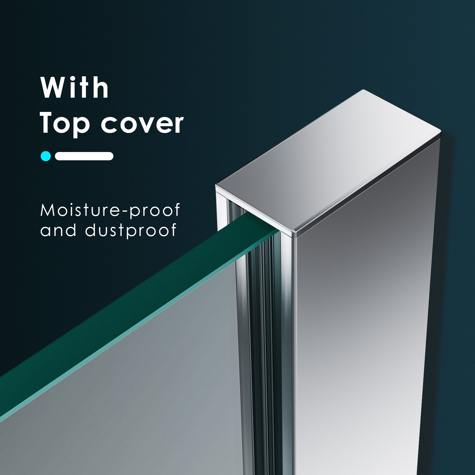 Elegant Showers Frameless Shower Walk in Shower Screen 8mm toughened safety glass