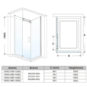 ELEGANT SHOWERS Frameless Sliding Shower Screens Luxury Bathroom - Elegantshowers