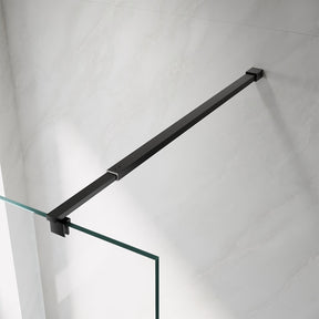 Adjustable length 700-1200mm Shower Screen Stainless Steel Support Bar Glass Panel Fixation - Elegant Showers AU