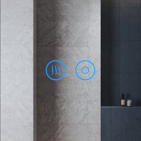 Oval LED bathroom mirror with anti-fog feature and shaver outlet, 800x500x35mm