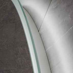 Bathroom Mirror with Lighting Curved LED Bathroom Mirror 500x900x35mm