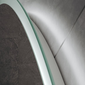 Round LED Bathroom Mirror with Touch Switch, Bluetooth, 3 Adjustable Light Colors, 600x600mm