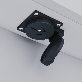 Bathroom cabinet with integrated mood lighting and glass shelves, Moroccan Gray, 700x600x125mm