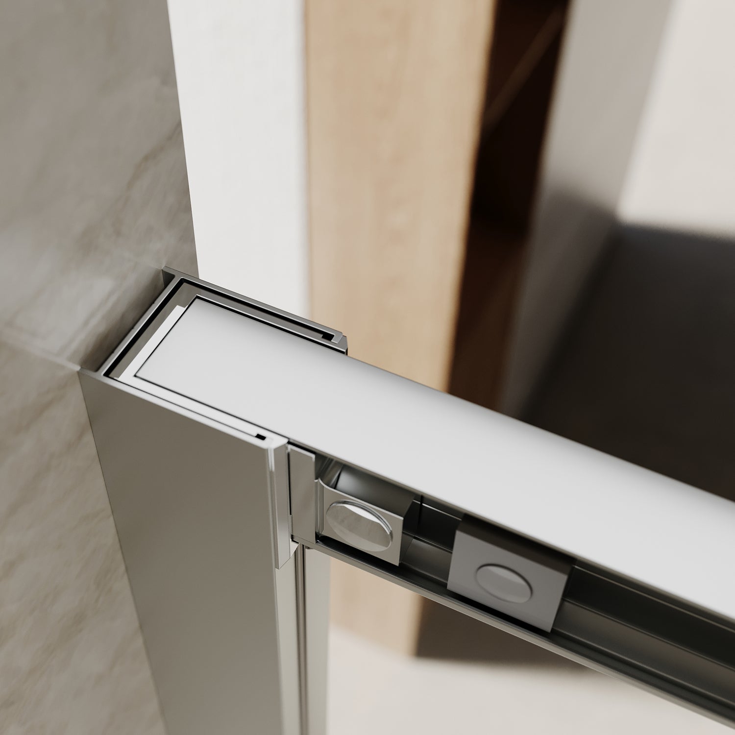 Square Sliding Doors, Corner shower enclosure with aluminum frame,  6mm safety tempered glass