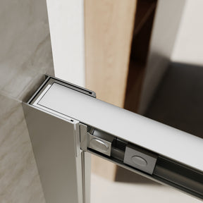 Square Sliding Doors, Corner shower enclosure with aluminum frame,  6mm safety tempered glass