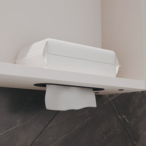 LED bathroom wall cabinet with tissue box, Urban Beige, 550x700x150mm