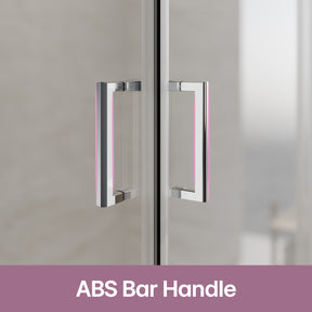 Square Sliding Doors, Corner shower enclosure with aluminum frame,  6mm safety tempered glass