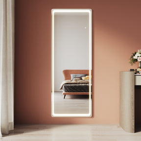 Floor-standing mirror, wall-mountable square full-length mirror 1600x600x35mm
