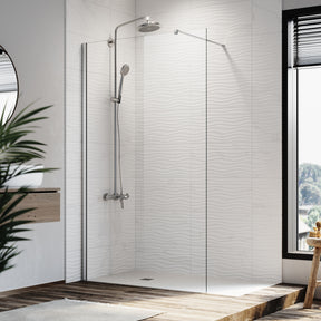 Elegant Showers Frameless Shower Walk in Shower Screen 8mm toughened safety glass