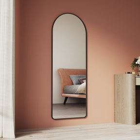 Arched makeup mirror without LED lights, with removable bracket 1600x530x28mm