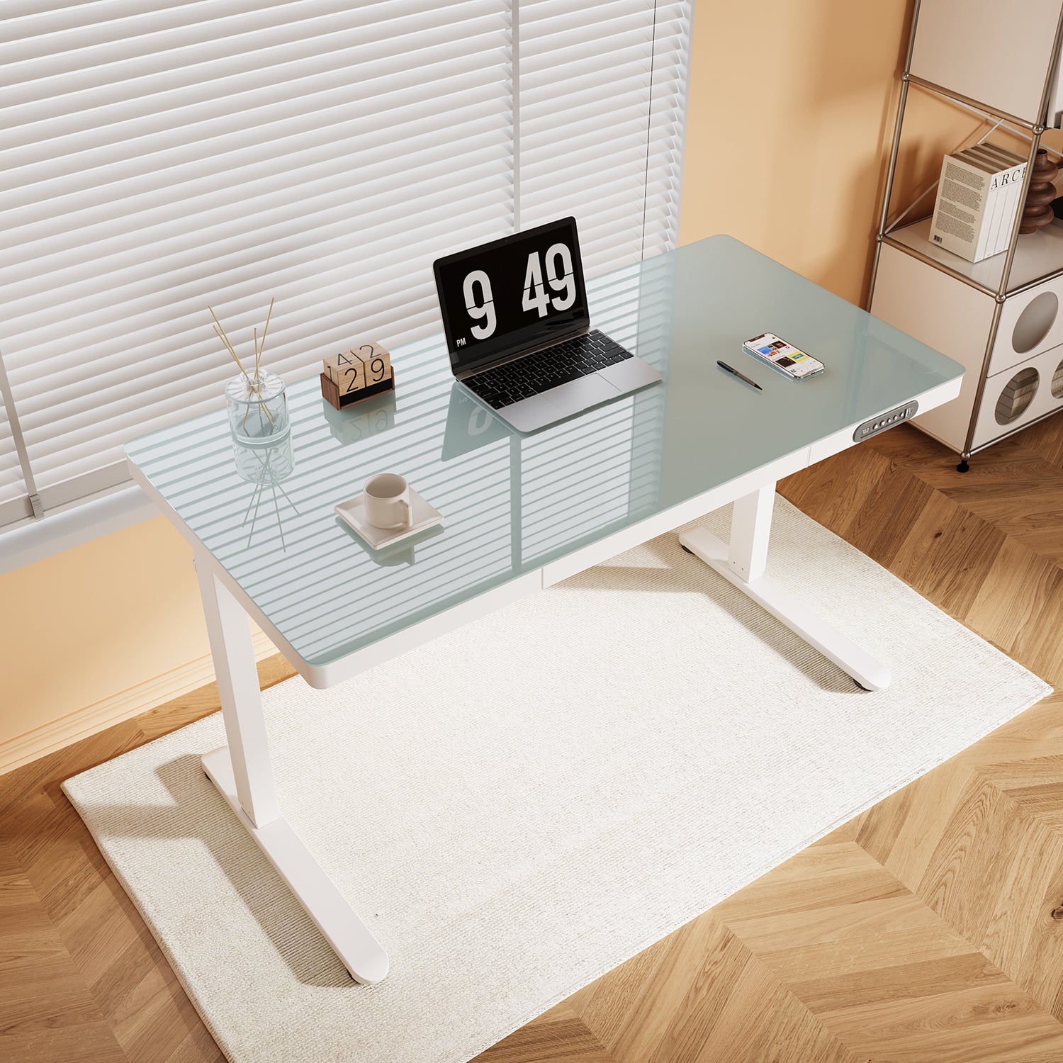 Standing Desk, Height Adjustable Ergonomic Office Desk, power Weight Capacity, varite color and size