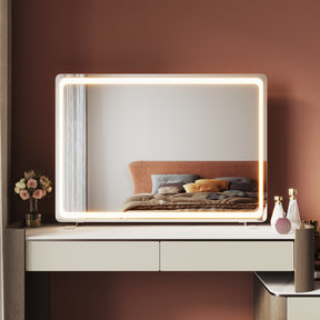 LED makeup mirror, 3 lighting modes with memory function, 1000x700x35mm
