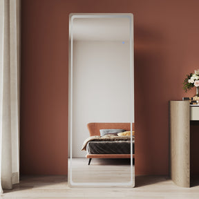 LED standing mirror, 3 lighting modes, full-length mirror with memory function, 1600x600x35mm