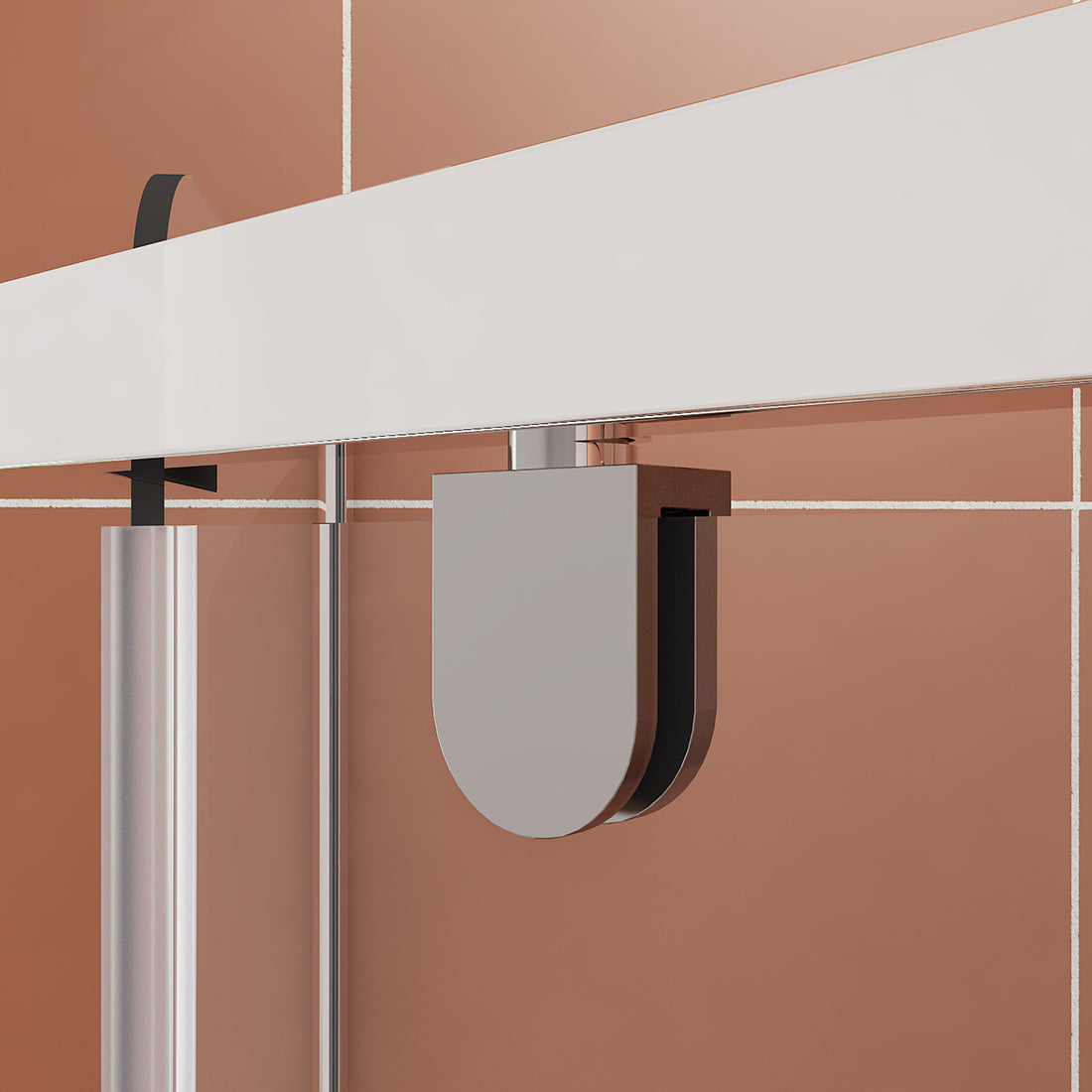 ELEGANT SHOWERS Diamond Semi Frameless Shower Screen