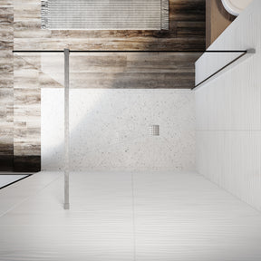 Elegant Showers Frameless Shower Walk in Shower Screen 8mm toughened safety glass