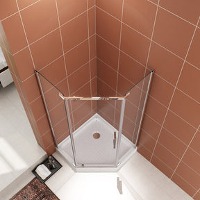 ELEGANT SHOWERS Diamond Semi Frameless Shower Screen