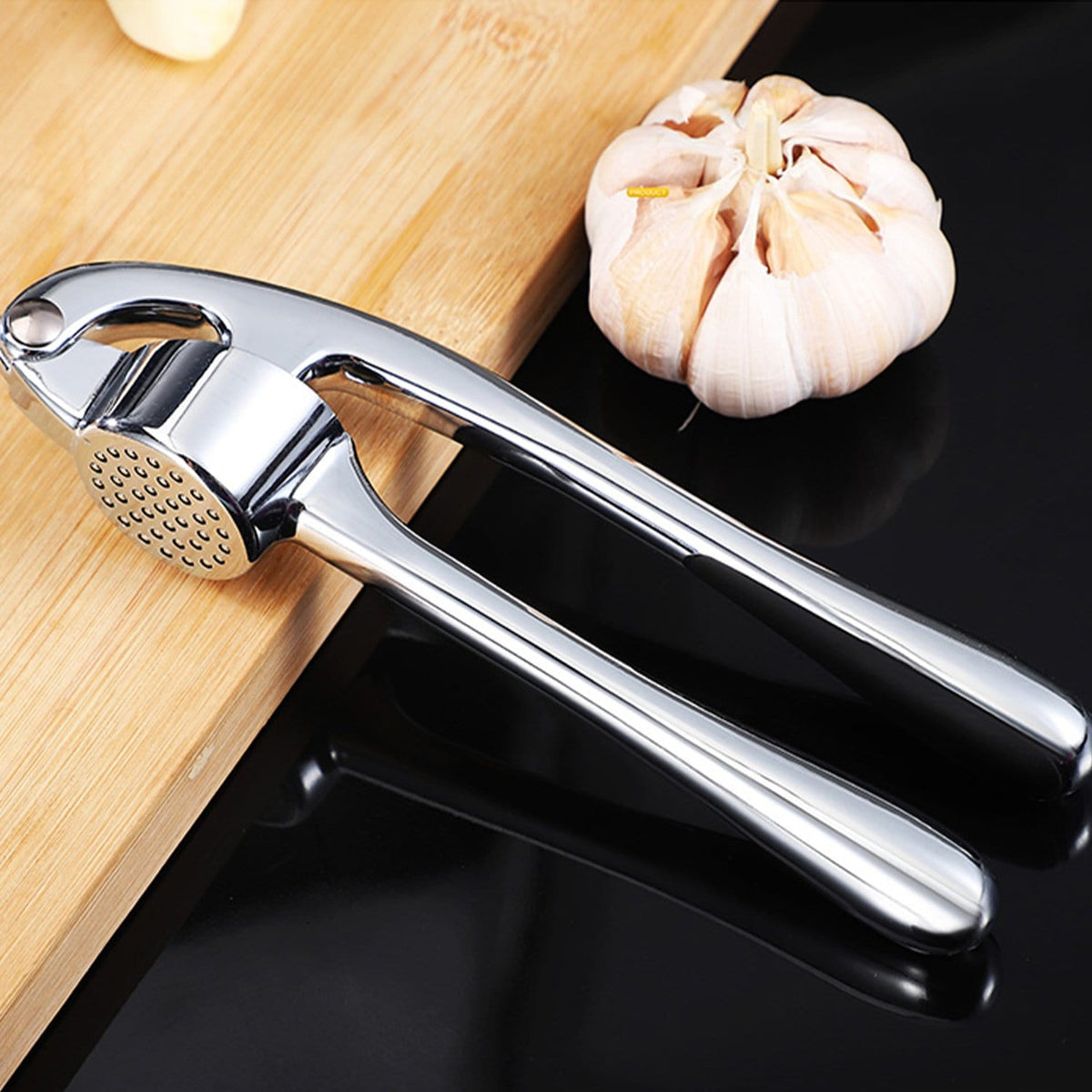 ELEGANT Garlic Press Kitchen Ginger Mincer Chopper Nuts Crusher Presser,Premium Metal Quality Durable,Self Clean - Elegantshowers