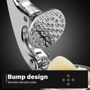 ELEGANT Garlic Press Kitchen Ginger Mincer Chopper Nuts Crusher Presser,Premium Metal Quality Durable,Self Clean - Elegantshowers